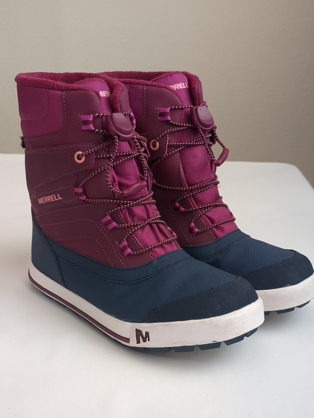 Merrell Snow Bank Winter Snow Girl's Boots Sz 4